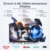 Tableta AP12 Pro de 12 pulgadas, 2.4K 120Hz Android 16, 48 GB + 256 GB/2 TB, 12000 mAh, Octa-Core, WiFi 5, Face ID, 4G LTE, Tableta con Teclado, Lápiz, Funda
