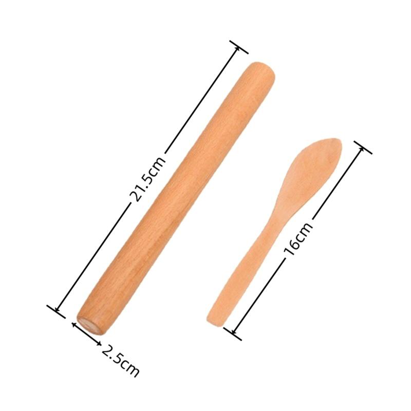 Wooden Rolling Pin Make Pasta Dumplings Fondant Biscuit Cake Tools Pastry Roll Dough Roller Kitchen Tools
