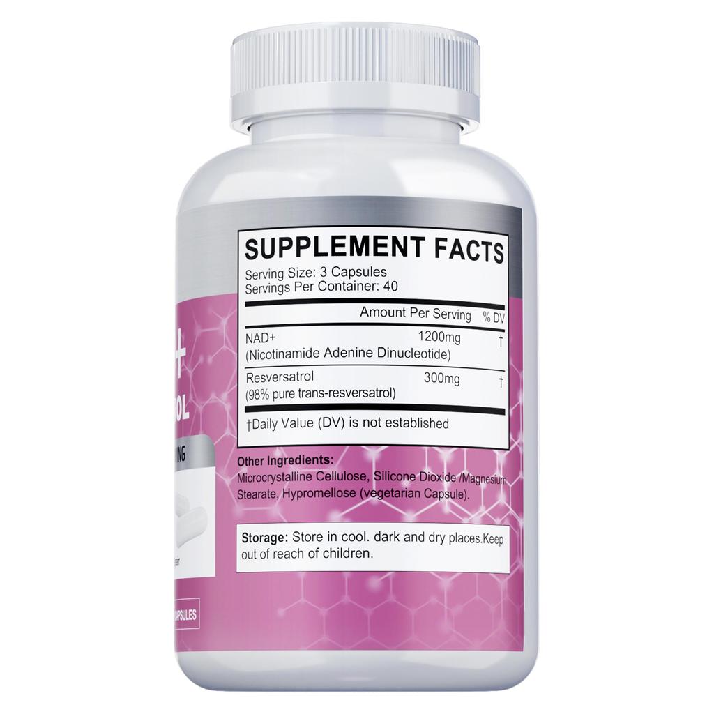 Nad+ 1200mg + Resveratrol 300 mg Antioxidans