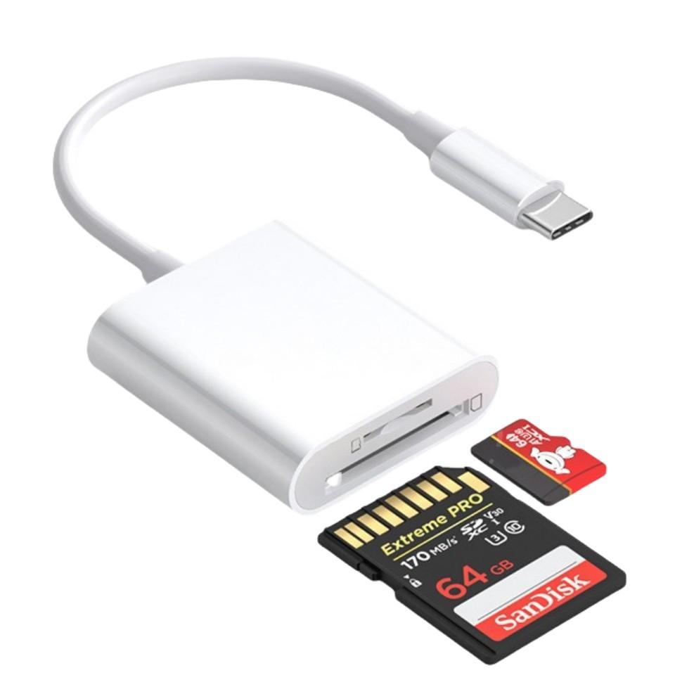 

Usb C To Sd Card Otg Sd/Tff Card Reader For Ipad Pro, Macbook And Other Tablets
