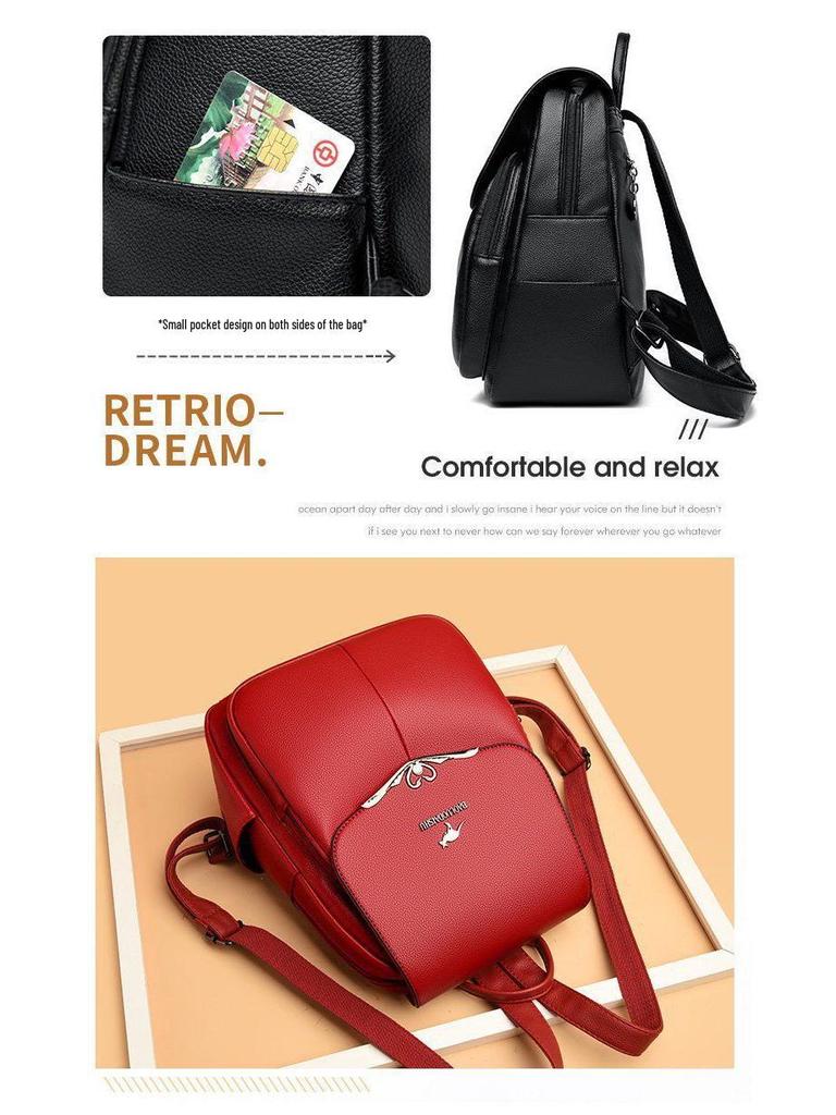 2024 Women's Summer Fashion Travel Backpack: Large Capacity, Stylish Anti-Theft, Light Luxury, All-Match Design