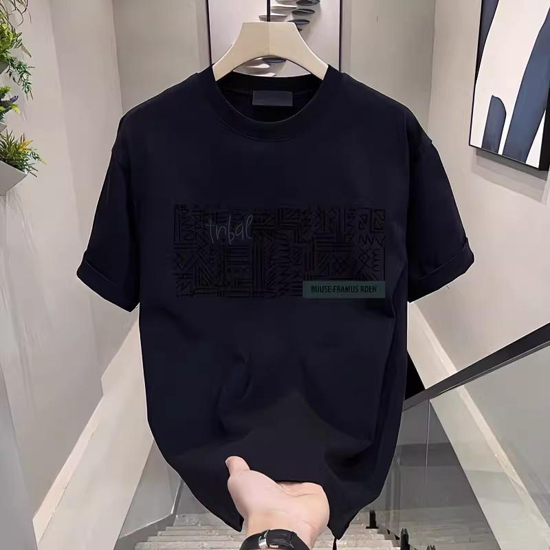 Trendy Brand Short-Sleeved Pure Cotton Men'S Printed T-Shirt Trendy Men'S And Women'S Versatile Round Neck T-Shirt Men'S