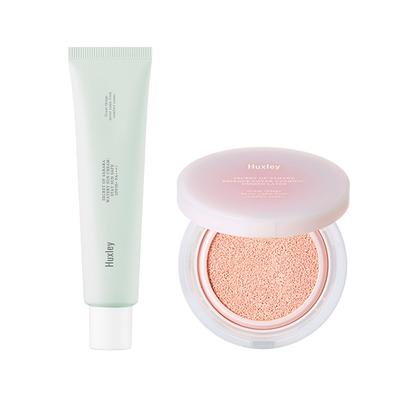 Essence Cover Cushion Pact + Watery Sun Cream SPF50+PA++++, Desert Peach, 1 Piece