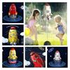 Conjunto de Brinquedos Aspersor de Água Foguete Espacial para Crianças