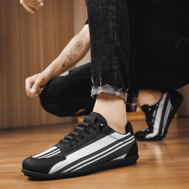 Mode 2025 Herbst Mesh Atmungsaktiv Nischendesign Low Top Freizeitschuhe für Herren Modetrend Vielseitig Bequem Rutschfest Flache Sneaker
