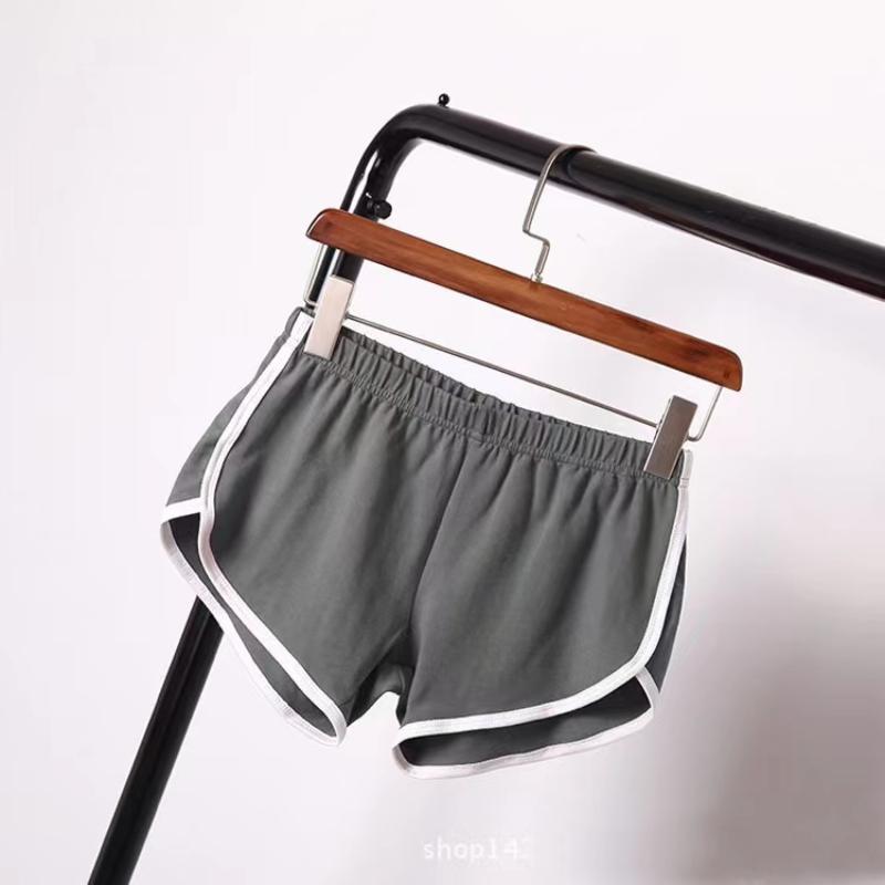 

Спортивні шорти Жіночі Літо 2024 Новий цукерковий колір Anti Emptied Skinny Shorts Casual Lady Elastic Waist Beach Correndo Short Pants S сірий