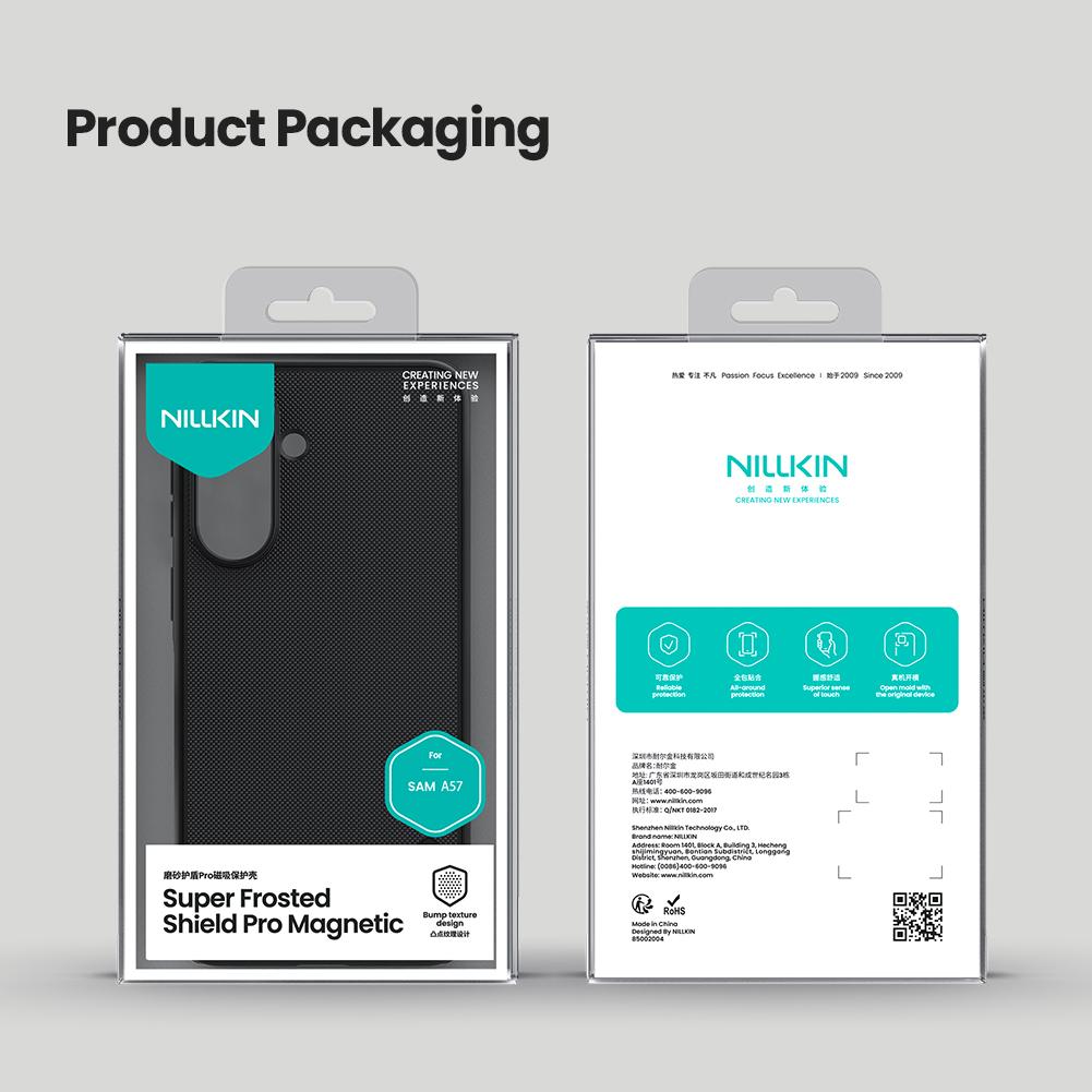 For Samsung Galaxy A57 5G Case NILLKIN Fitted Case Magnetic Super Frosted Shield Matte PC Cover For Samsung Galaxy A57