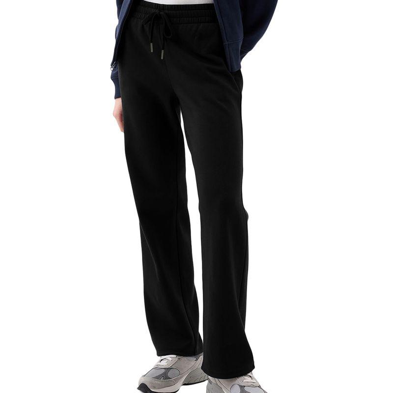 American Shiying Winter New Arrival Pure Color Fleece Casual Pants Women 2025 Sports Style Drawstring Straight-Leg Trousers Women