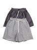 Korean Style High Waist Striped Women's Summer Sports Shorts - Casual Loose Wide Leg Mid-Length Hot Pants