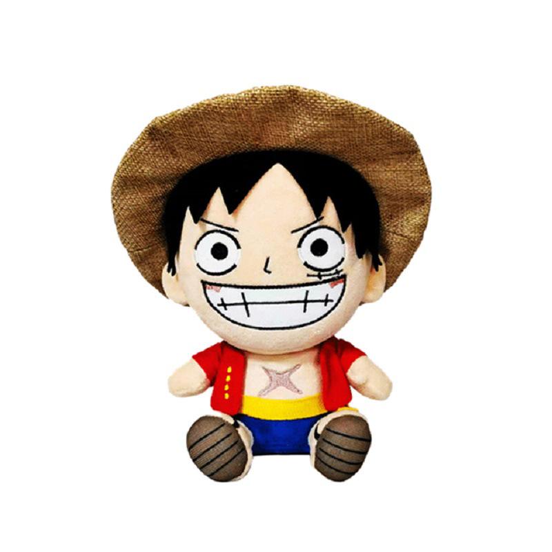 Genuine One Piece Luffy, Chopper, and Zoro Anime Plush Dolls - Merchandise Toy Dolls