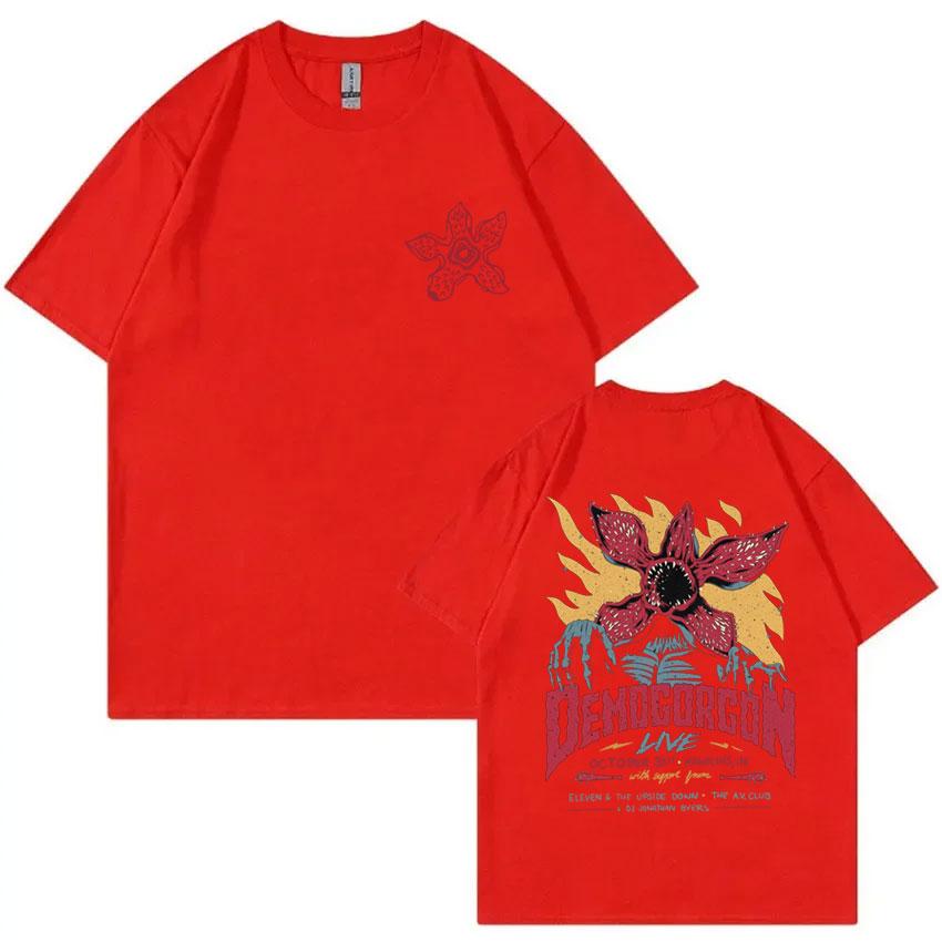 Eddie Munson The Demogorgon T-shirt Cannibal Flower Monster Graphic T-shirts Unisex Women Vintage Oversized T Shirts Short Sleeve S