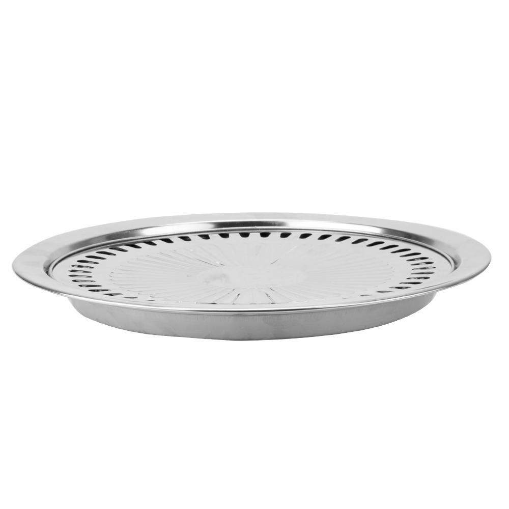 BBQ Grill Barbecue Tools Stainless Steel Household Non-Stick Gas Stove Plate Electric Stove Baking Tray Smokeless Barbecue Grill Pan