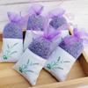 Lavender Sachet Double-Sided Printed Gauze Car Deodorizer & Wardrobe Scented Cotton Bag