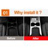 Central Control Interior Water Cup Holder Decorative Frame Panel Modified Accessories Car Supplies For Honda CRV 2017-