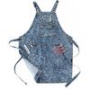 Cotton Denim Shop Black Tool Aprons with Pockets for Men - Jean Work Aprons for Men Cross Straps Adjustable