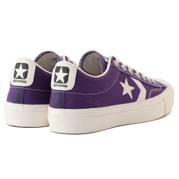 Converse Chevronstar OX Comfortable Daily Low-Top Canvas Shoes Unisex Sneaker Purple White 1CL272