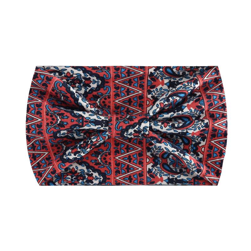 European & American Wide Elastic Yoga Headband - Sweat-Wicking & Absorbing for Fashionable Sports & Cycling