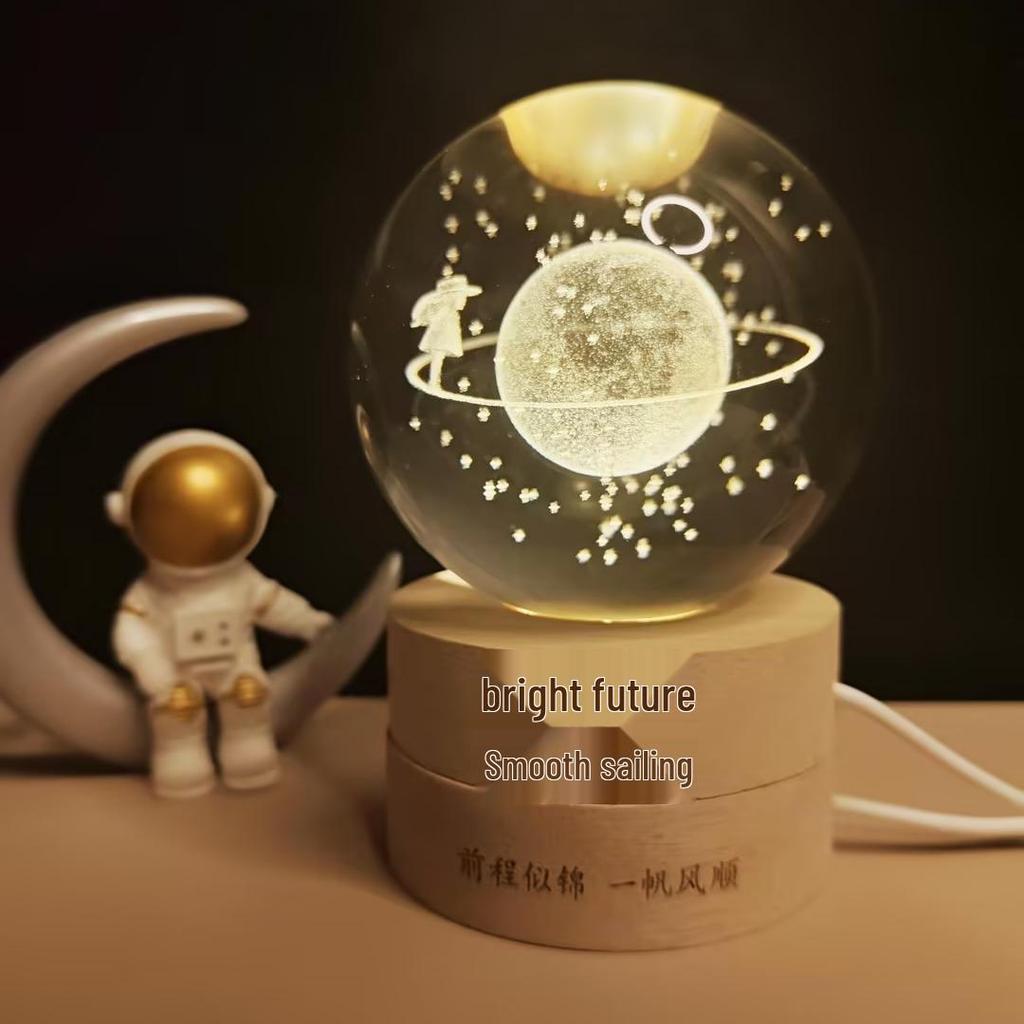 Starry Sky Luminous Crystal Ball Night Light - Heartfelt Gift for Birthdays