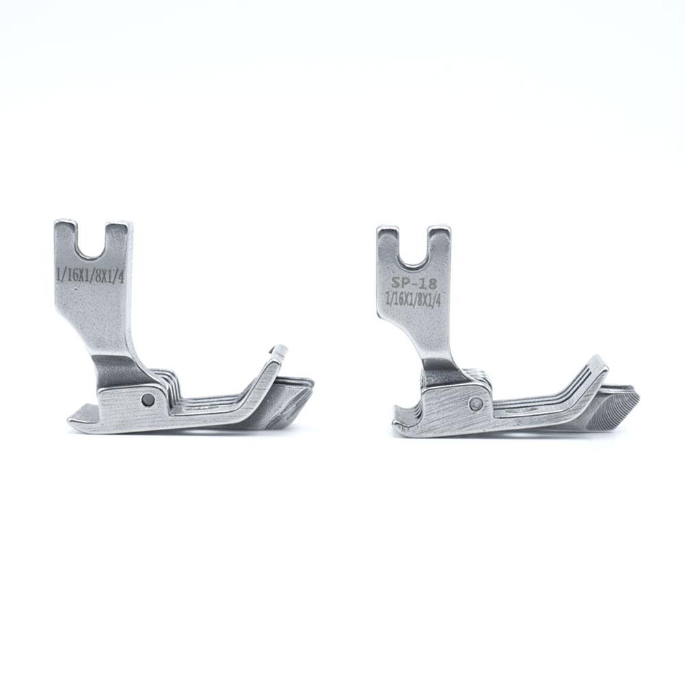 1PC SP-18 Right Three Edge Guide Presser Foot For Industrial Single Needle Straight Lockstitch Sewing Machine 0.3 0.6 1.0