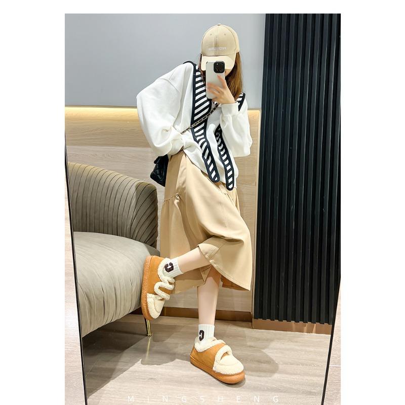 New European-style, Retro All-inclusive Heel Women's Cotton Shoes, Worn Outside, Autumn and Winter, Indoor Household Warm Fleece Non-slip Shoes