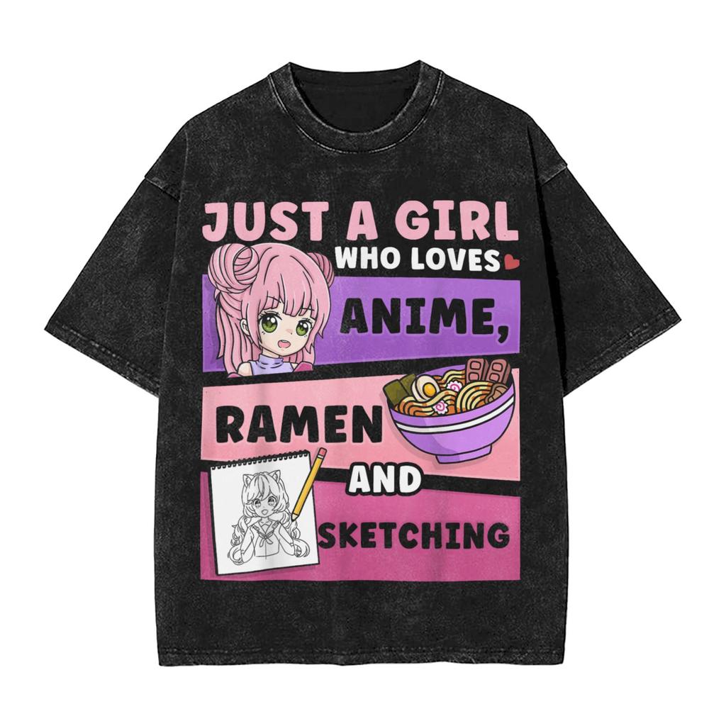 Fashion Kocho Shinobu  Anime T-Shirt for Men O Neck Cotton Washed T Shirt  Short Sleeve Tee Shirt Gift Clothes