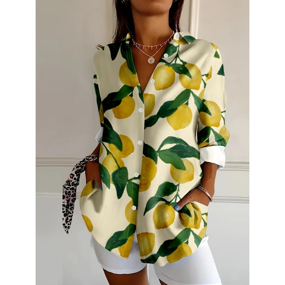Women s Lightweight Polyester Shirt - Middle Eastern Style Abstract Print S