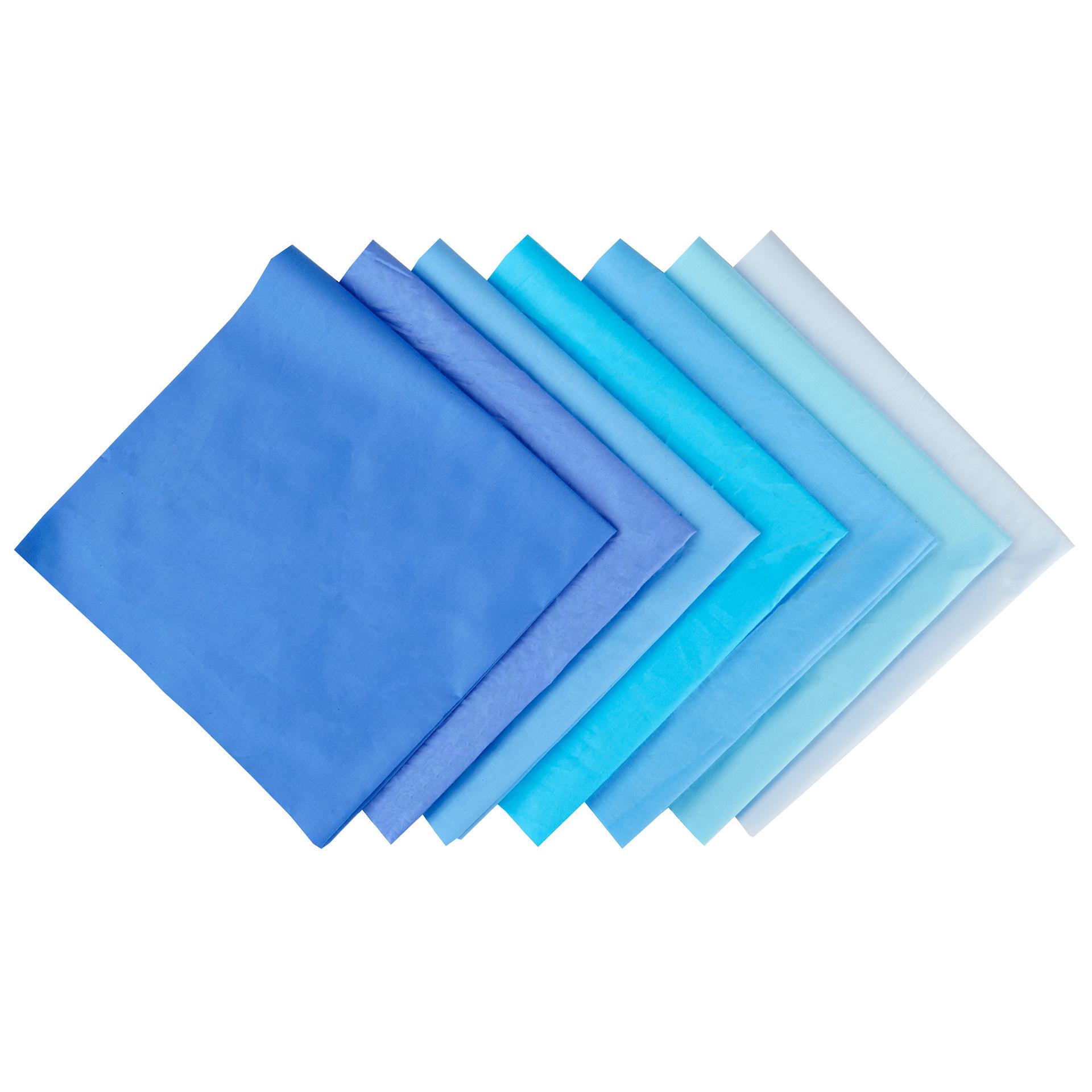 

Комплект из 7-цветной хлопковой ткани для пэчворка ручной работы - однотонные и узорчатые узоры из саржи