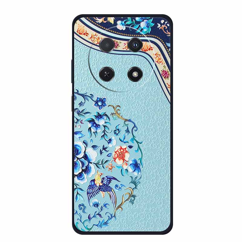 3D Emboss Case For Huawei Nova 14i Phone Case Coque Flowers Silicone Soft Back Cover For Huawei Nova 13i Y91 12i Case Funda Para