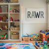 Funny Dinosaur Wall Decor for Boys Toddler, Green Dinosaur Banners Room Decor for Kids Bedroom Classroom Playroom, Rawr Canvas Banner Wall Hanging