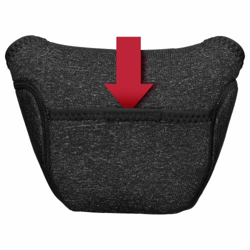 HAKUBA Camera Case Slim Fit Camera Case 02M Neoprene material that fits the camera, for mirrorless single-lens cameras, black 2SP-SF-CC02MBK