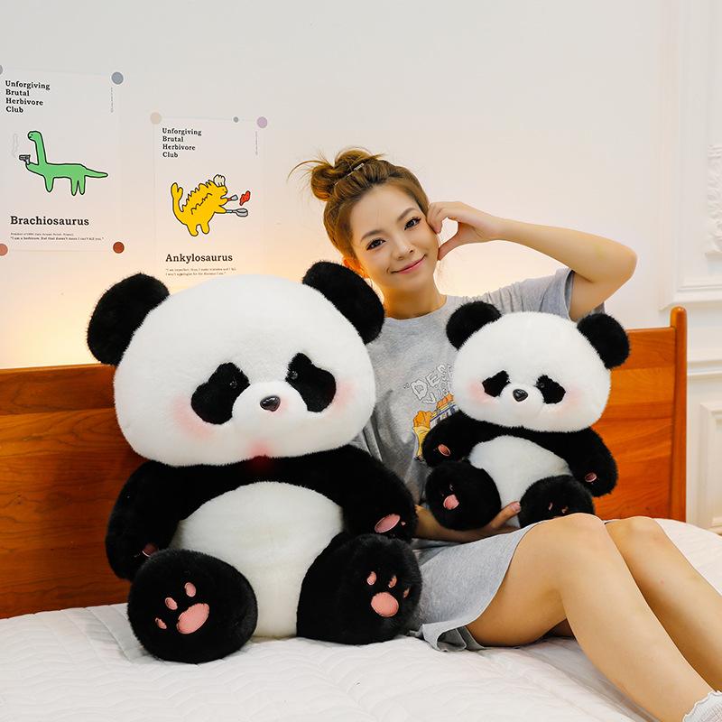 Soft and Cute Panda Plush Toys Zoo Souvenirs National Treasure Giant Panda Gift Children's Sleeping Pillow