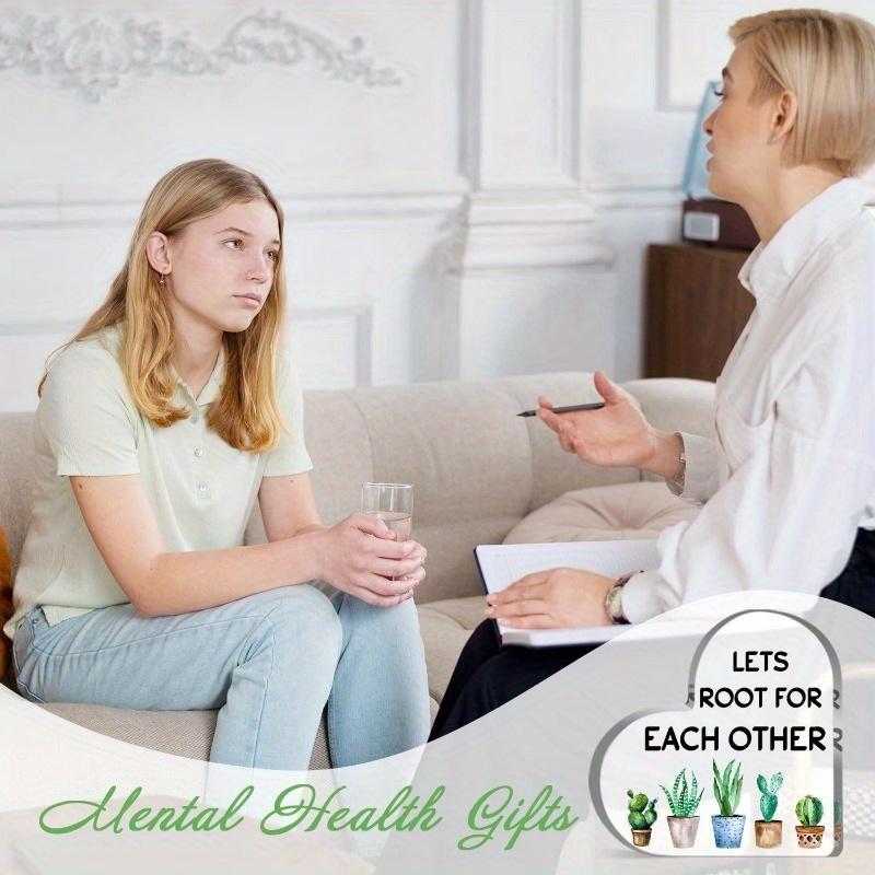 Psychotherapy Affirmations Heart - Positive Mental Health Decor for Counseling & Home Spaces