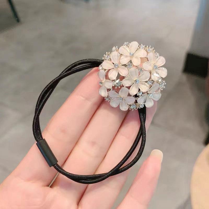 Super Immortal Butterfly Hair Rope Mori Imitation Crystal Durable Headrope Delicate Hair Tie Women's Rubber Band Hair Rope Headgear