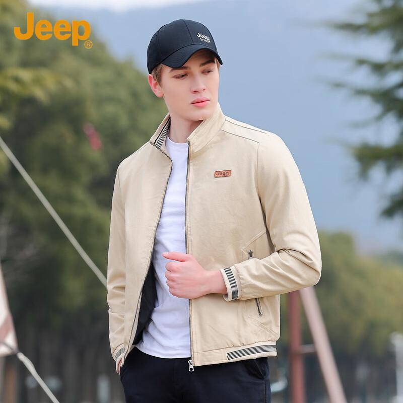 Jeep Men's Casual Stand Collar Work Jacket