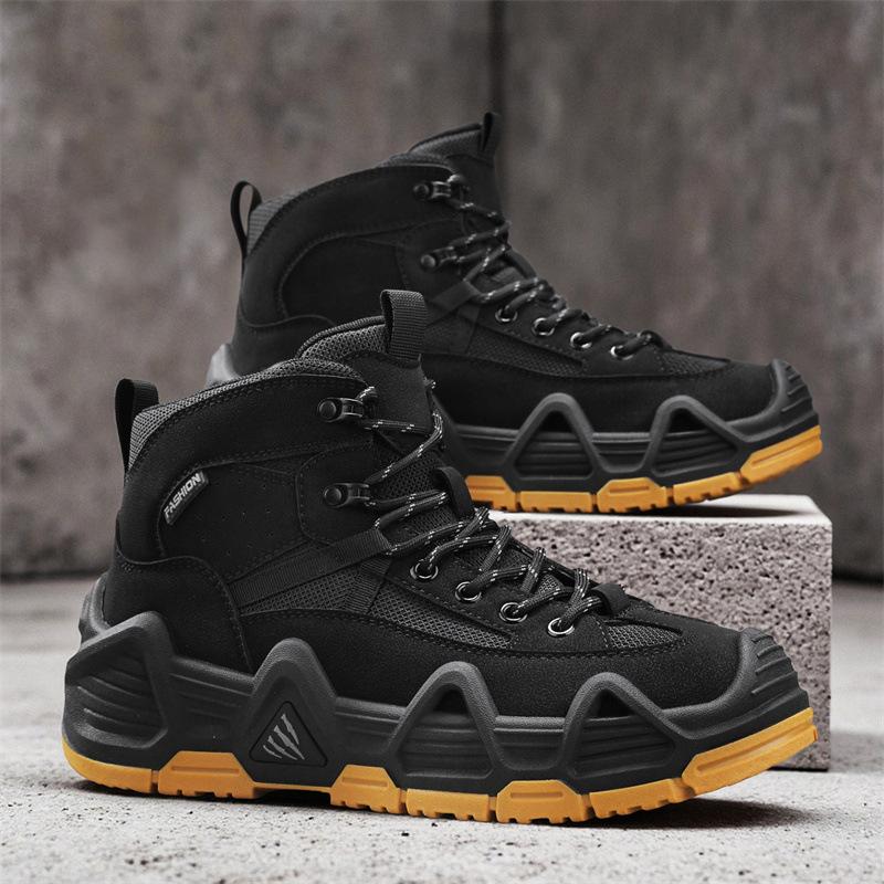 

Martin boots men s new autumn outdoor sports non-slip travel hiking shoes men s platform mid-help tooling shoes 39