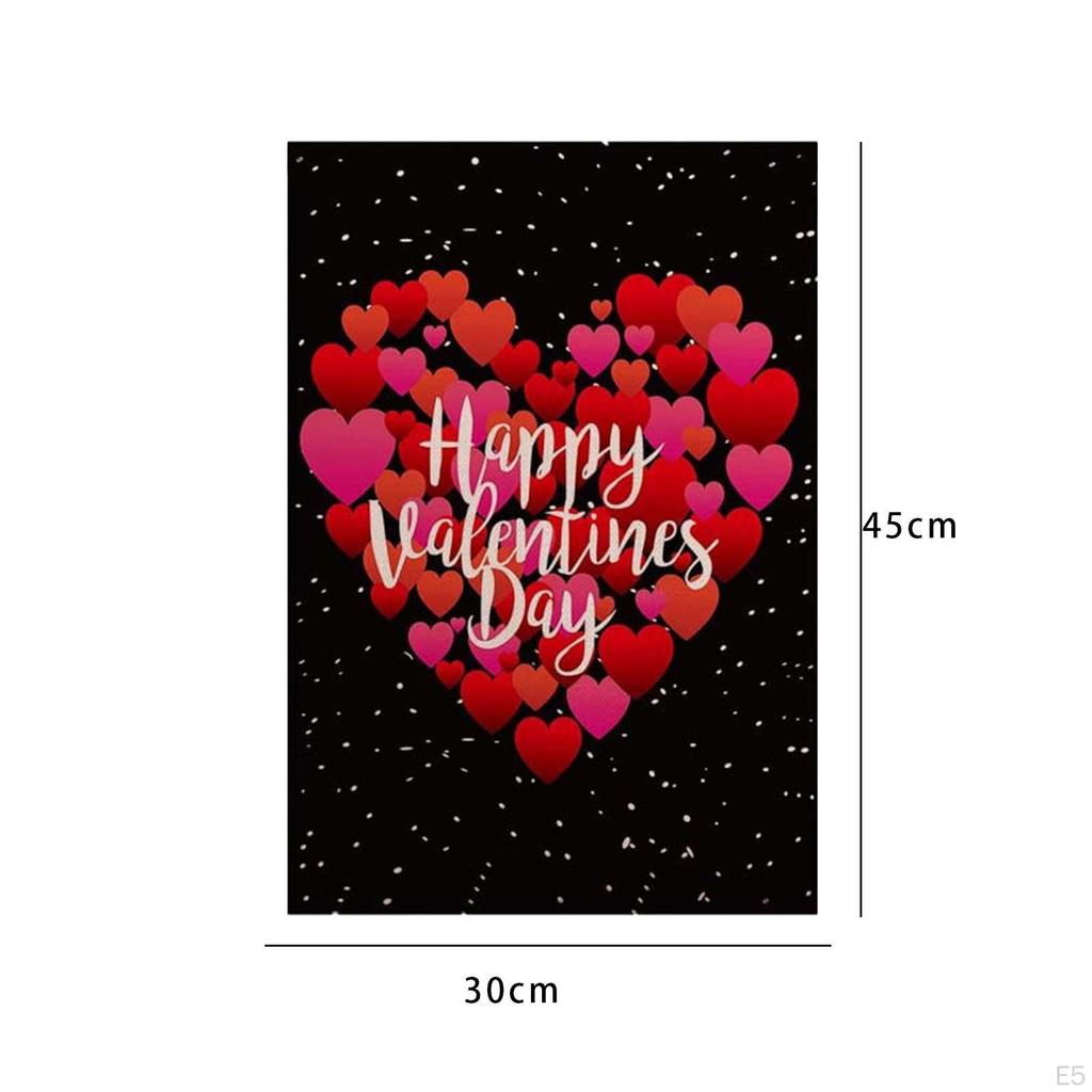 Love Blossom Garden Flag - Elegant Outdoor Decor for Celebrations