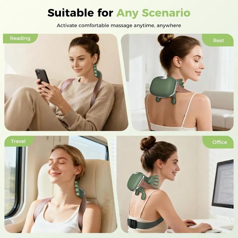 2026 New Neck Shoulder Massager Finger Pressure Shiatsu Neck Back and Shoulder Massager Electric Kneading Neck Deep Massage Muscle Relax