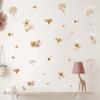 Watercolor Floral Wall Stickers Removable Peel and Stick Boho Flower Wall Decals for Nursery Bedroom Living Kids Room Home Decor