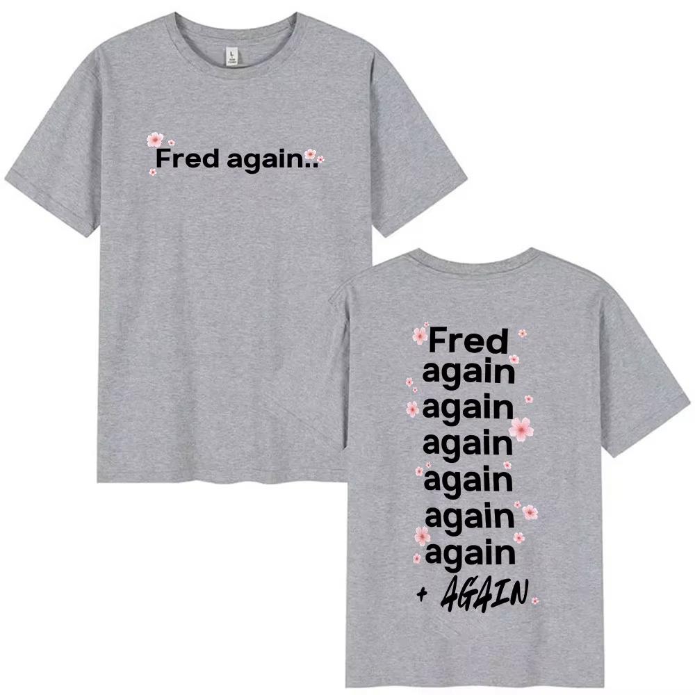 Fred Again Musica Album Fan Magliette Uomo Donna Moda Estiva Cotone Oversize Maglietta Abbigliamento T-shirt