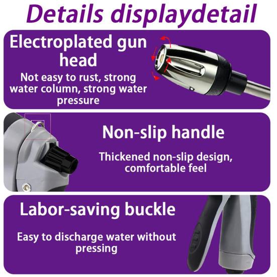 Pressure Washer High Pressure Handheld Sprinkler with Hose Pressure Water Sprayer for Car Washing Outdoor Watering Cleaning