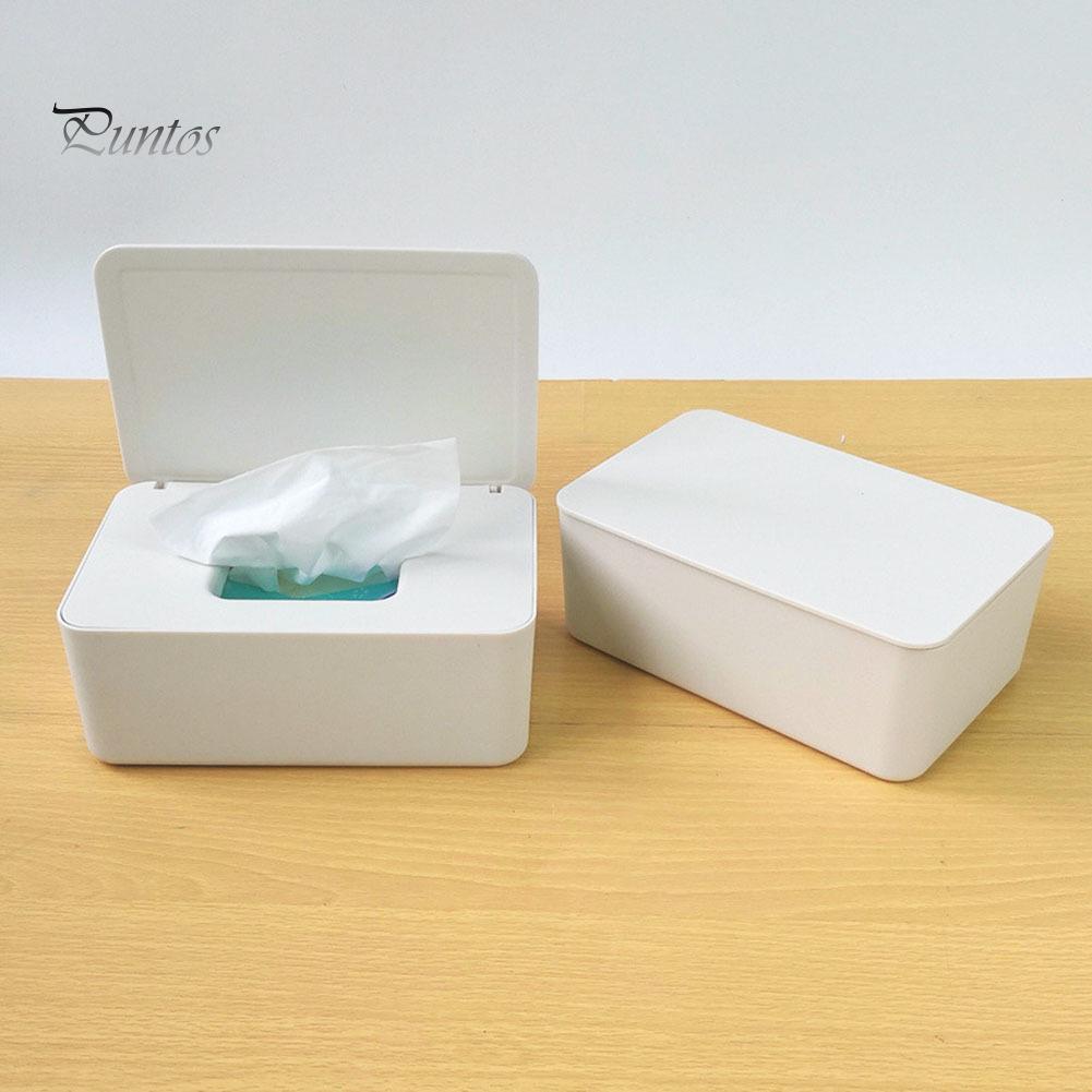 Puntos Haushalt staubdicht Nasswischen Aufbewahrungsbox Papier Tissue Aufbewahrung Organizer Fall