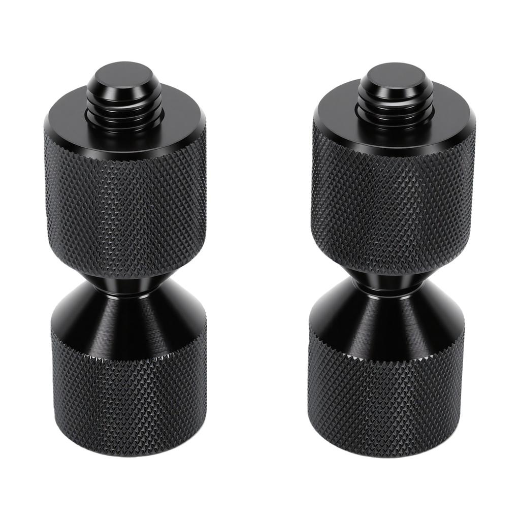 1 Pair Two Hole Flange Alignment Pins Aluminum Alloy Double Hole Flange Pins for Automotive System Mechanical Assembly
