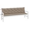Maison Exclusive - Coussins de banc jardin lot de 2 taupe 200x50x7 cm tissu Oxford