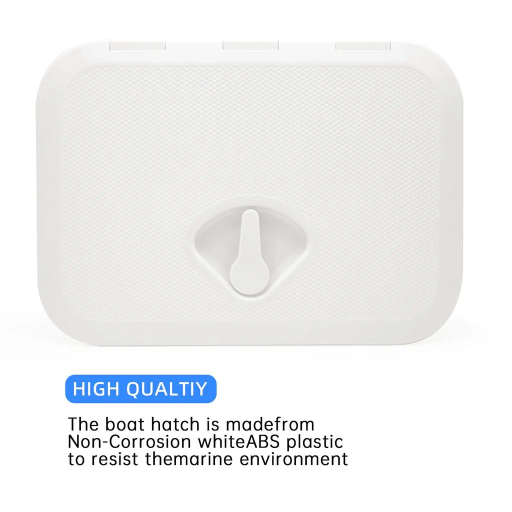 270x375mm Marine Deck Access Hatch Cover ABS Waterproof Push Out Opening Portlight For Boat Yacht RV 11 Inch Inspection Cover