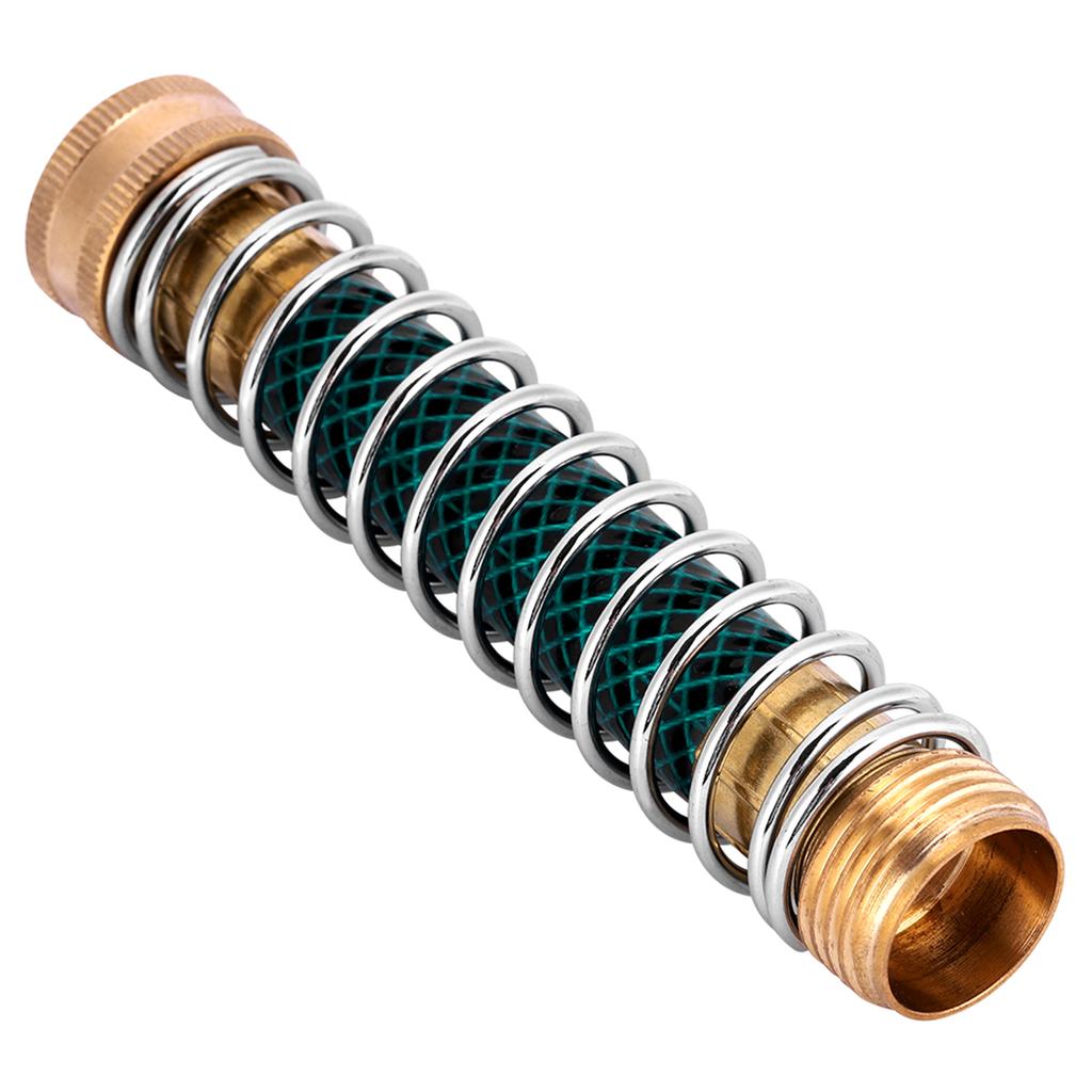 Garden Faucet Extension Hose Connector Spring Coil Kink Protector Irrigation Fitting Accessory