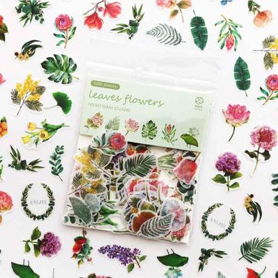 100 buc/pachet Autocolante cu plante verzi de pisică Kawaii drăguță Jurnal Autocolante decorative Scrapbooking Jurnal Papetarie Album Autocolante pentru fete