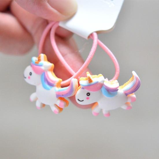 2 stuks Elastische Haarbanden voor Baby Meisjes Snoepkleur Haarring Haartouw Kinderen Hoofddeksel Kinderen Peuter Accessoires