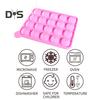 Molde de silicone antiaderente com 20 cavidades para pirulitos, cupcakes, moldes para assar com palitos, kit de cozimento reutilizável para toda a família, para guloseimas caseiras