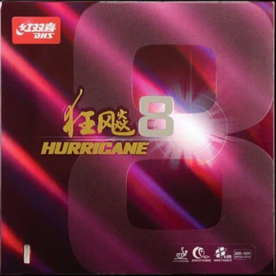 

DHS Hurricane 8 Authentic Guaranteed, Instructions Included (Red 2.2mm, Hardness 39) [Used]