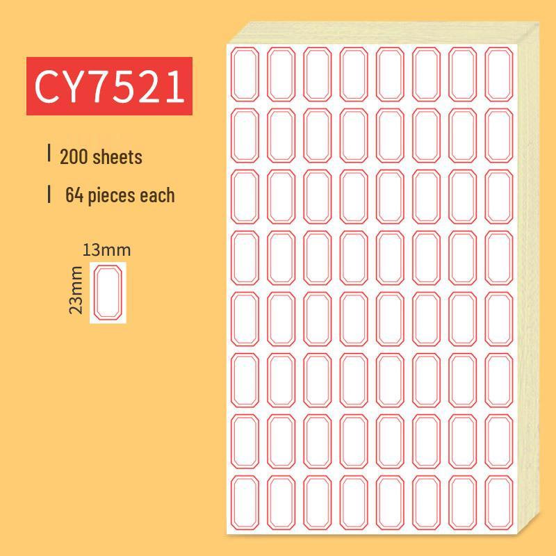 Handwritten Self-Adhesive Label Stickers for Office and Memo Marking